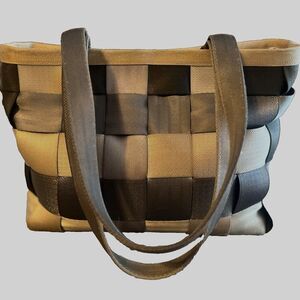 Vintage Harvey's Original Seatbelt Bag Treecycle Tote Double Handles